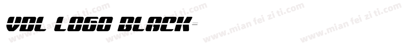 Vdl logo black字体转换